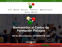 Tablet Screenshot of formacionpielagos.com